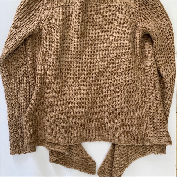 Abercrombie & Fitch Womens Knit Open Front Cardigan Sweater Camel Size M - Picture 9 of 9